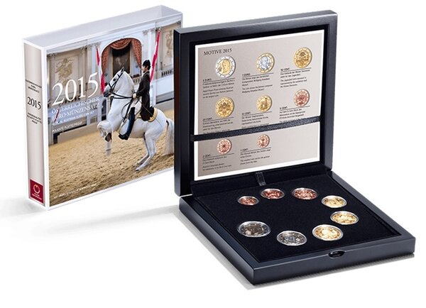 Coffret série euro BE Autriche 2015 (école espagnole d’équitation)