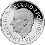 Pièce de monnaie en Argent 2 Pounds g 31.1 (1 oz) Millésime 2026 Legends of Music SPICE GIRLS