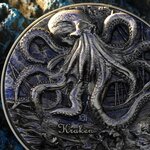 Pièce de monnaie en Argent 2000 Francs g 62.2 (2 oz) Ag - 357.65 (11.5 oz) Cu Millésime 2025 KRAKEN