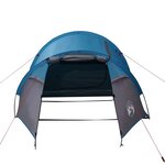 vidaXL Tente de camping tunnel 3 personnes bleu imperméable