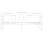 vidaXL Cadre de canapé-lit extensible Blanc Métal 90x200 cm