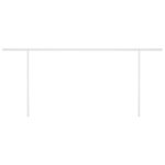 vidaXL Auvent automatique rétractable poteaux 5x3 5 m Crème