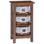 vidaXL Table d'appoint Marron Bois massif d'acajou