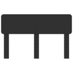 vidaXL Tête de lit Chêne noir 160 cm Bois d'ingénierie