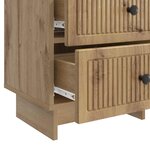 vidaXL Cabinet de chevet Chêne artisanal 43 x 34 5 x 47 5 cm
