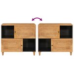 vidaXL Buffet Marron clair 33 5 x 80 x 75 cm