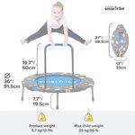 Trampoline  2 in1- bleu