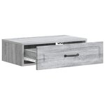 vidaXL Table d'appoint murale Sonoma gris 59 x 34 5 x 17 cm