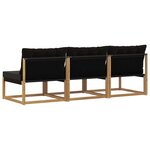 vidaXL Sofa de milieu extérieur Bois d'acacia massif et Textilène
