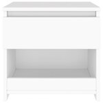 Vidaxl tables de chevet 2 pièces blanc 40x30x39 cm aggloméré