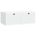 vidaXL Meuble TV mural Blanc 78 5 x 41 x 30 cm Bois d'ingénierie