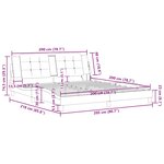 vidaXL Cadre de lit sans matelas Zadar gris 200x200 cm similicuir