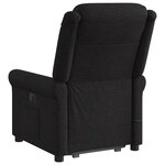 vidaXL Fauteuil inclinable de massage électrique Noir Tissu