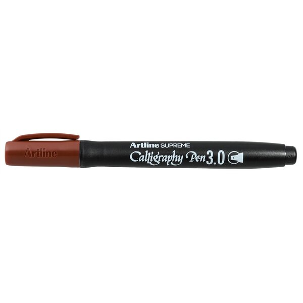 Marqueur 'Calligraphy Pen' pointe 3 mm coloris sépia ARTLINE