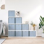 vidaXL Boîtes de rangement pliables 10 Pièces 32x32x32 cm tissu intissé