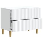 vidaXL Cabinet de chevet Blanc 62 x 34 5 x 48 cm Bois d'ingénierie