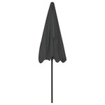 vidaXL Parasol de plage anthracite 200x125 cm