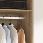 vidaXL Armoire avec stockage chêne artisanal Bois d'ingénierie