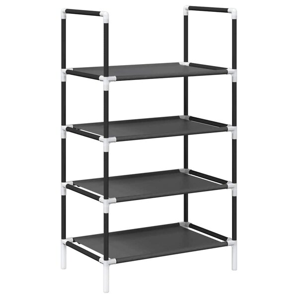 vidaXL Étagère à chaussures 4 niveaux 44x28x77 cm tissu non-tissé