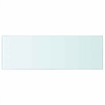 vidaXL Panneaux d'étagère 2 Pièces Verre Transparent 70x25 cm