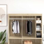 vidaXL Tige de placard 12 Pièces Argenté 764 x 15 x 29 mm