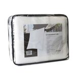 Livin'outdoor Tissu d'ombrage Iseo PEHD carré 3 6x3 6 m Blanc