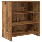 vidaXL Buffet 2 Pièces Bois ancien 70 x 41 x 75 cm Bois d'ingénierie