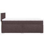 vidaXL Sommier à lattes de lit avec matelas Marron foncé 80x200 cm