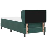 vidaXL Lit à ressorts avec matelas gris foncé 80x200 cm en velours