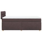 vidaXL Sommier à lattes de lit avec matelas Marron foncé 100x200 cm