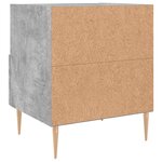 vidaXL Tables de chevet 2Pièces gris béton 40x35x47 5cm bois d’ingénierie