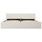 vidaXL Cadre de lit avec rangement hydraulique 180x200 cm similicuir