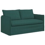 vidaXL Canapé 2 Pièces Vert foncé 196 x 82 x 85 cm tissu