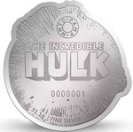 Pièce de monnaie en Argent g 31.1 (1 oz) Millésime Marvel Pamp HULK
