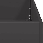 vidaXL Jardinière noir 120x80x40 cm acier