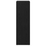 vidaXL Cabinet de salle de bain avec tiroir Chêne noir 30 x 30 x 95 cm