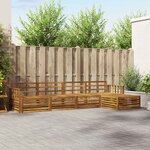 vidaXL Ensemble de canapés d'extérieur 5 Pièces Naturel