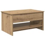 vidaXL Table basse Chêne artisanal 80 x 50 5 x 41 5 cm