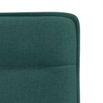 vidaXL Chaises à manger lot de 2 vert foncé tissu