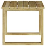 vidaXL Table de bain de soleil 40x40x36 cm en bois de pin imprégné