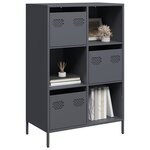 vidaXL Buffet haut anthracite 68x39x103 5 cm acier