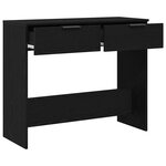 vidaXL Table console Chêne noir 30 x 36 x 75 cm Bois d'ingénierie