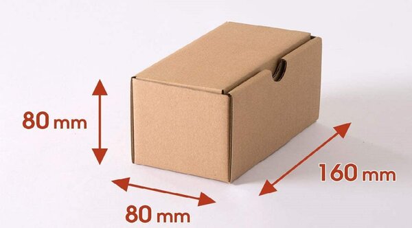 Lot de 10 carton boite postale brune 160 x 80 x 80 force 10 kg