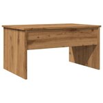 vidaXL Table basse chêne artisanal 80x50 5x41 5 cm bois d'ingénierie