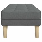 vidaXL banc Gris foncé 113 x 57 x 39 cm tissu