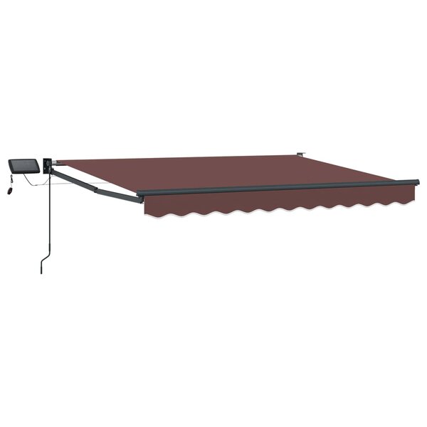 vidaXL Store rétractable manuel avec LEDs 3 5 x 2 m