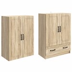 vidaXL Ensemble de Meubles 2 Pièces Chêne Sonoma Bois d'ingénierie