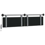 vidaXL Tête de lit suspendue Gris clair Tissu