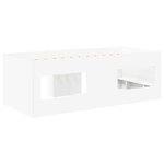 vidaXL Cadre de Lit Élevé pour Enfants 2 Pièces Blanc 98 5 x 200 cm