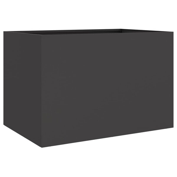 vidaXL Jardinière noir 62x47x46 cm acier laminé à froid